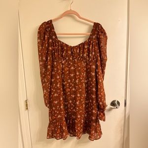 Sadie & Sage Barn Dress in Rust